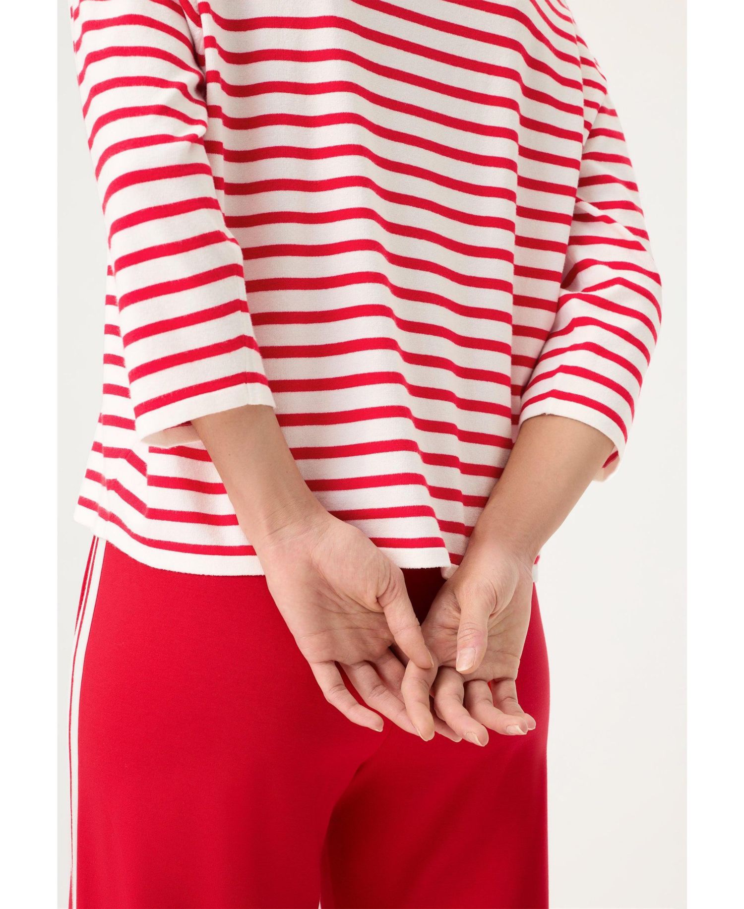 Women's Striped Fine Knit Sweater