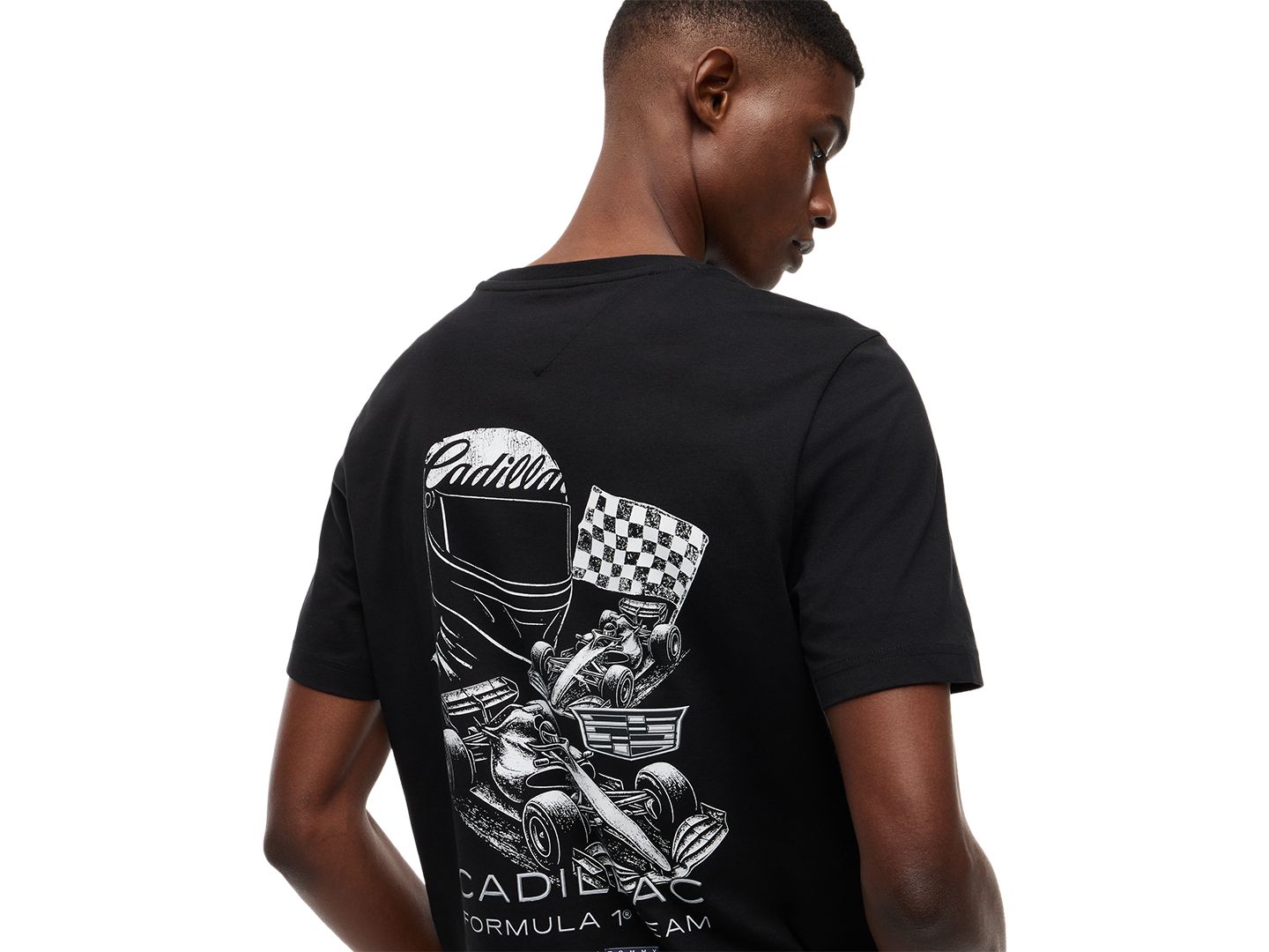 Мужская футболка Tommy Hilfiger x Cadillac F1® Racing Graphic, цвет: Чёрный — фото 3
