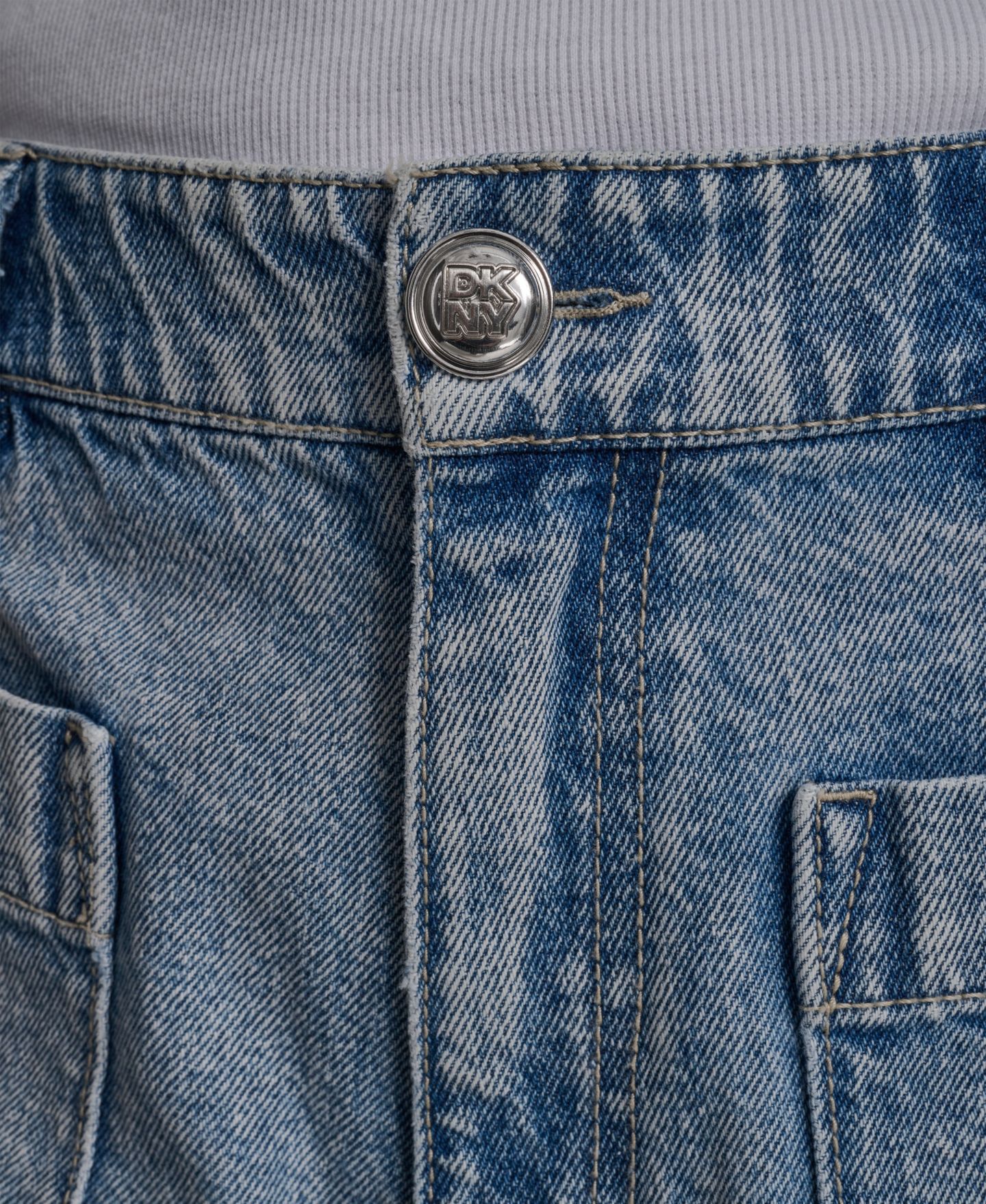 Женские шорты DKNY Jeans High-Rise A-Line, цвет: King — фото 4