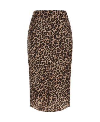 Women's Kyra Leopard Print Midi Skirt