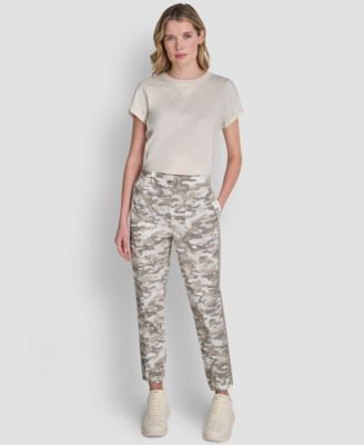 Women's High-Rise Bungee Waist Seamed Joggers