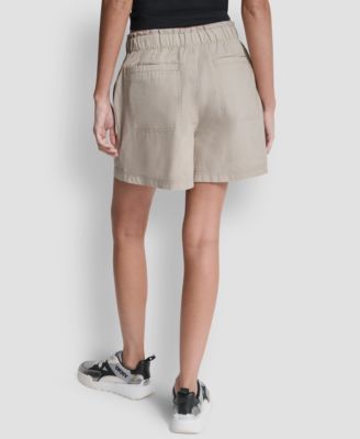 Women's Mid-Rise Bungee Waist Shorts