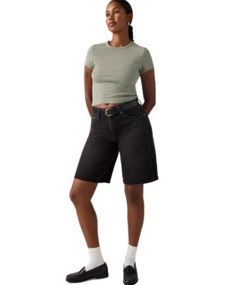 Women's Mid-Rise Baggy Shorts