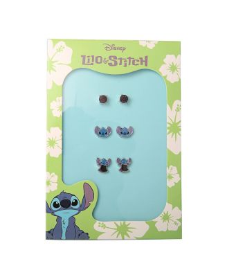 Lilo and Stitch Fashion Earring Set, 3 Pairs, Stud Earrings - Officially Licensed
