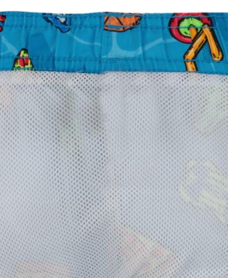 Boys' 4-7 Pool Party Swim T-Shirt and Shorts, 2-Piece Set