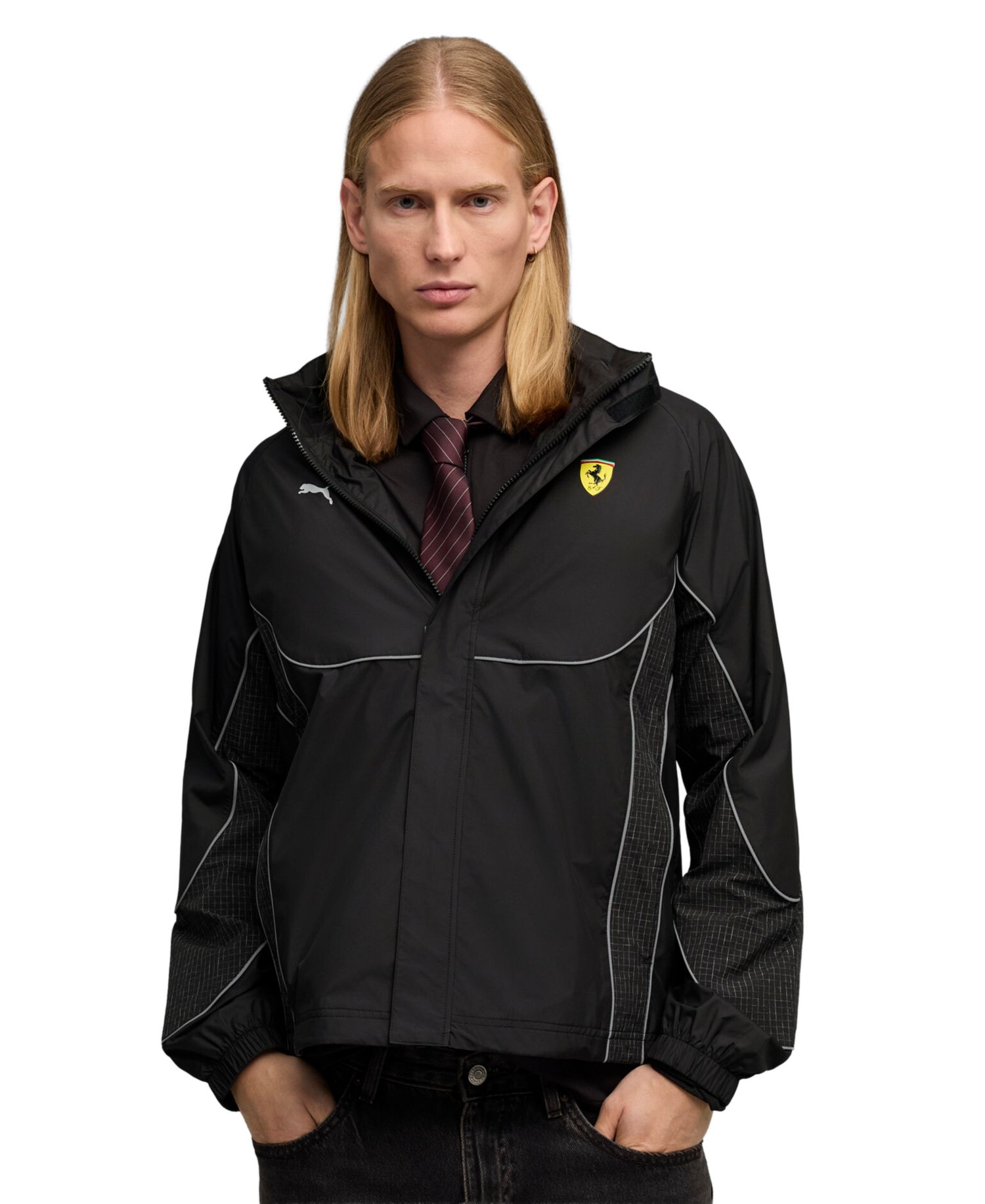 Men's Regular-Fit Zip-Collar Jacket