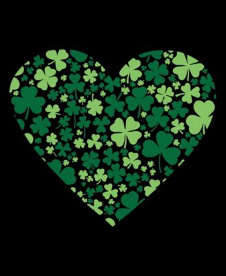 Men's Clover Heart Word Art T-Shirt