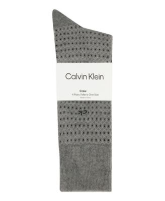 Men's Cotton Dress Crew Socks, 4-Pack