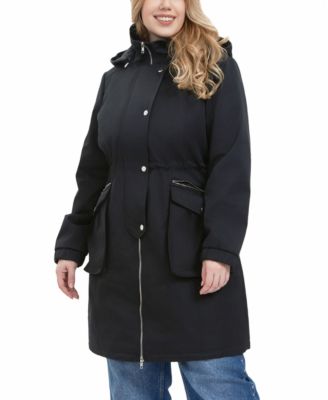 Plus Size Hooded Anorak Jacket