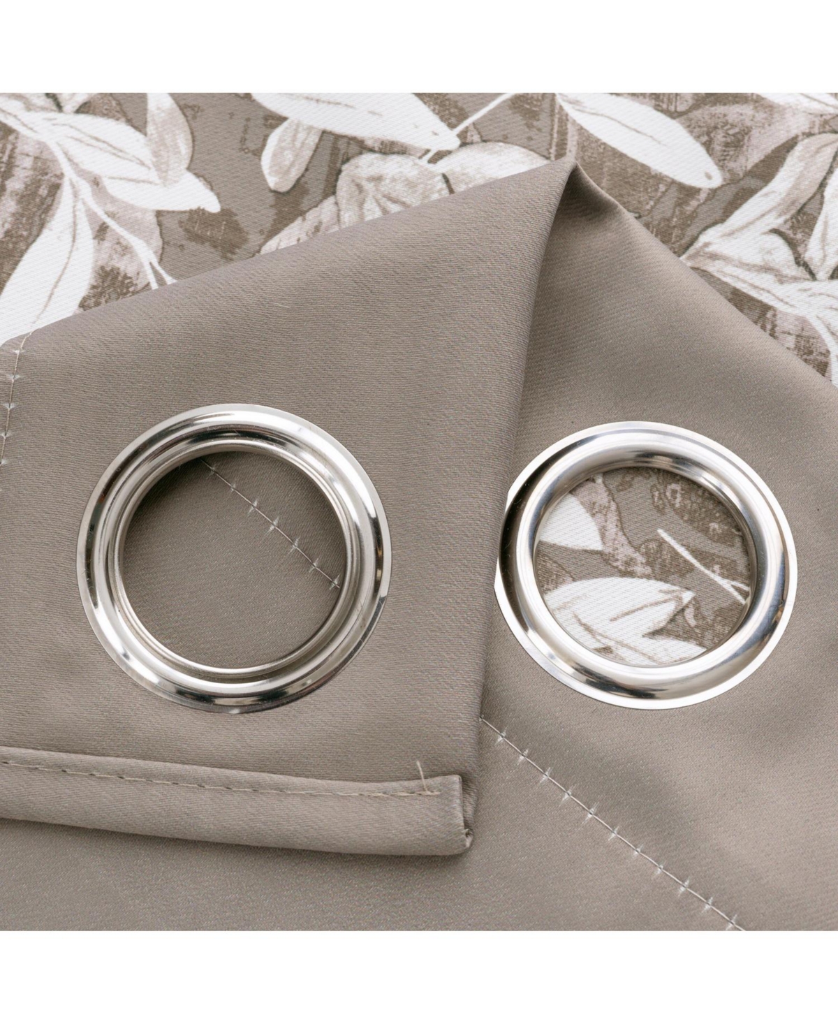 Rt Designers Collection 100% Polyester 190 Gsm Marina Revisible Blackout Grommet Curtain Panel