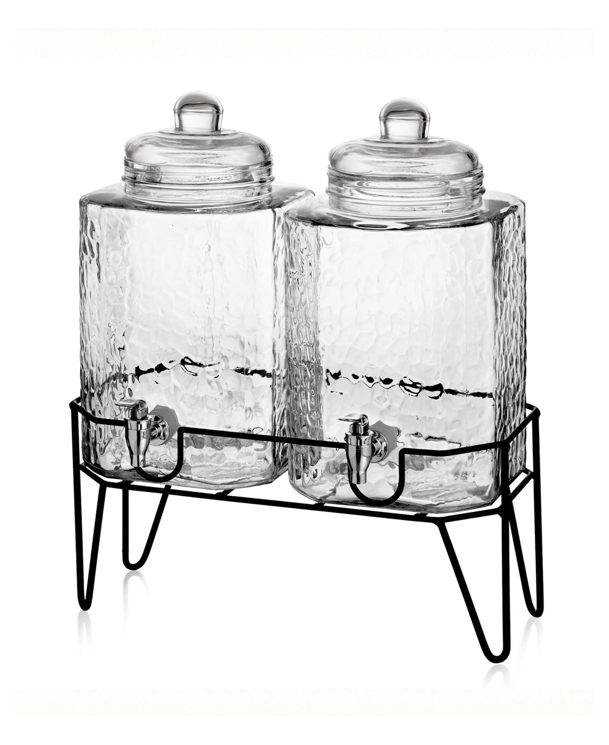 Style Setter Hamburg Double 1.5-Gallon Beverage Dispenser Set with Stand