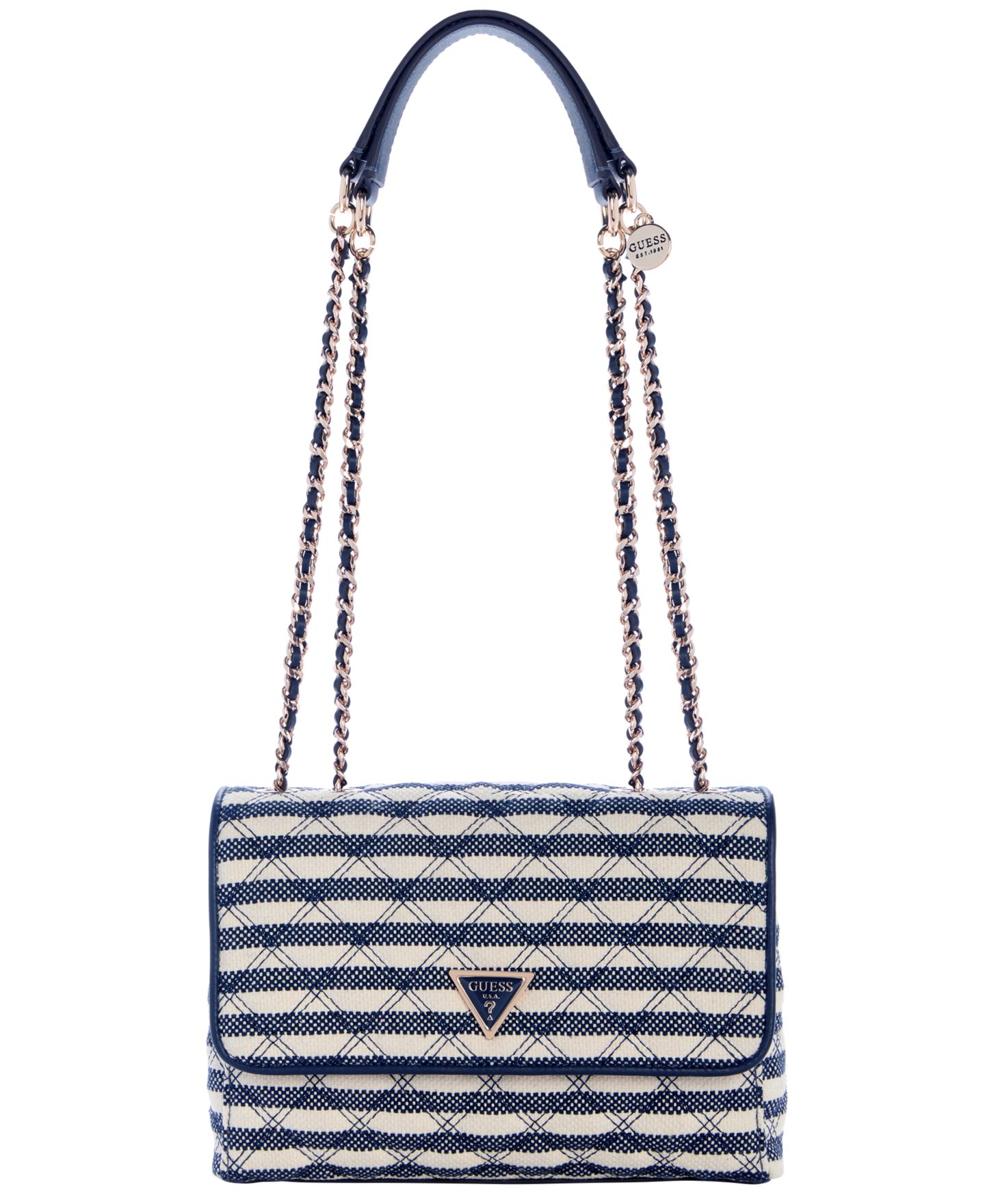 Женская сумка GUESS Giully Ii 2 Compartment Convertible Small Flap, цвет: Синий — фото 1
