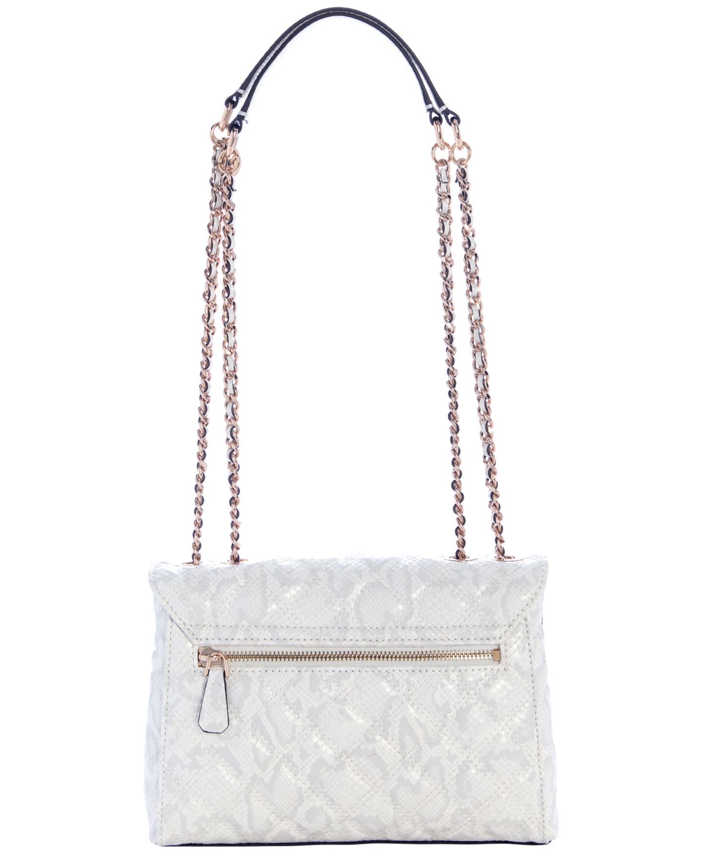 Женская сумка GUESS Giully Ii Dual Compartment Convertible Small Flap, цвет: Белый — фото 2