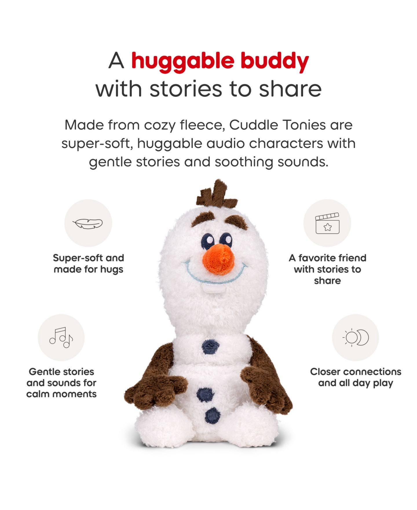 Детская мягкая игрушка Tonies Cuddle Olaf Plush — фото 3
