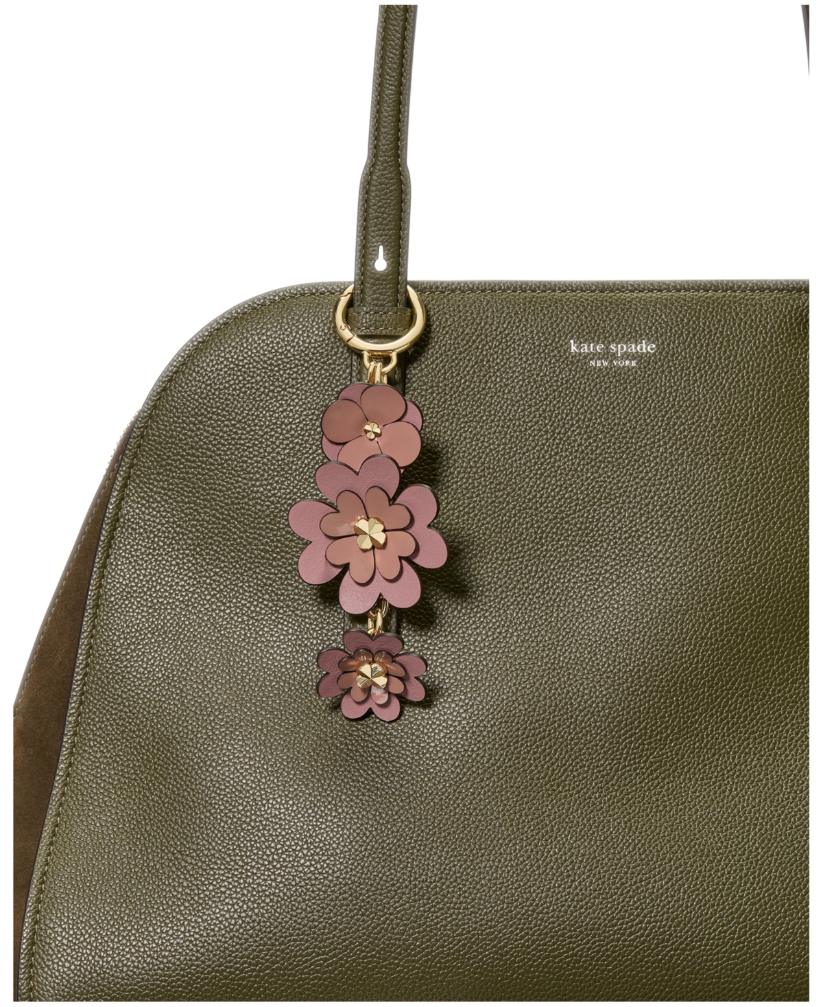 kate Spade new york Mixed Material Flower Bag Charm