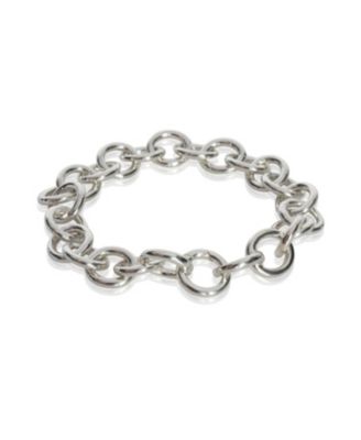 Tiffany & Co. Sterling Silver  Round Link Clasping End Bracelet