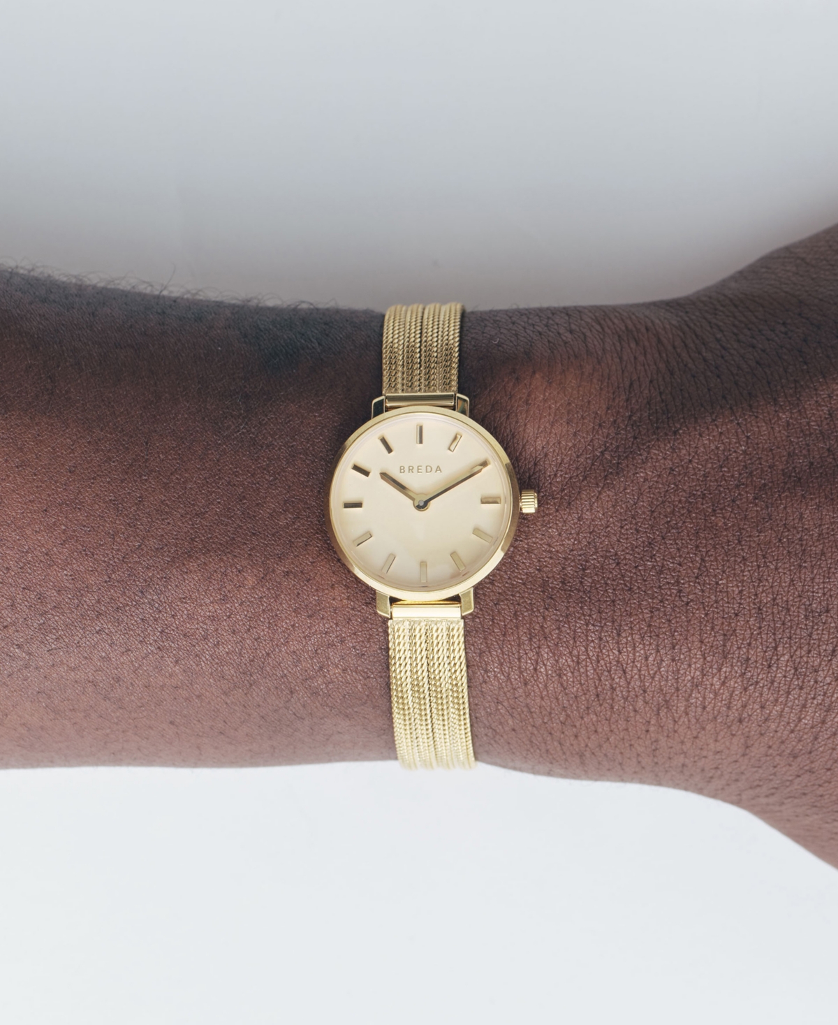 Breda Beverly Tethered 1760a Gold and Metal Bracelet Watch, 25mm