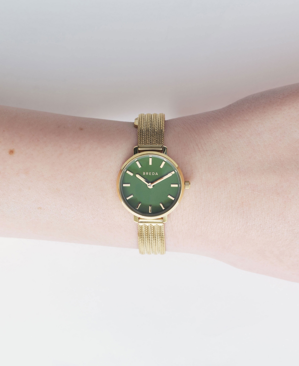 Breda Beverly Tethered 1760c Gold and Metal Bracelet Watch, 25mm