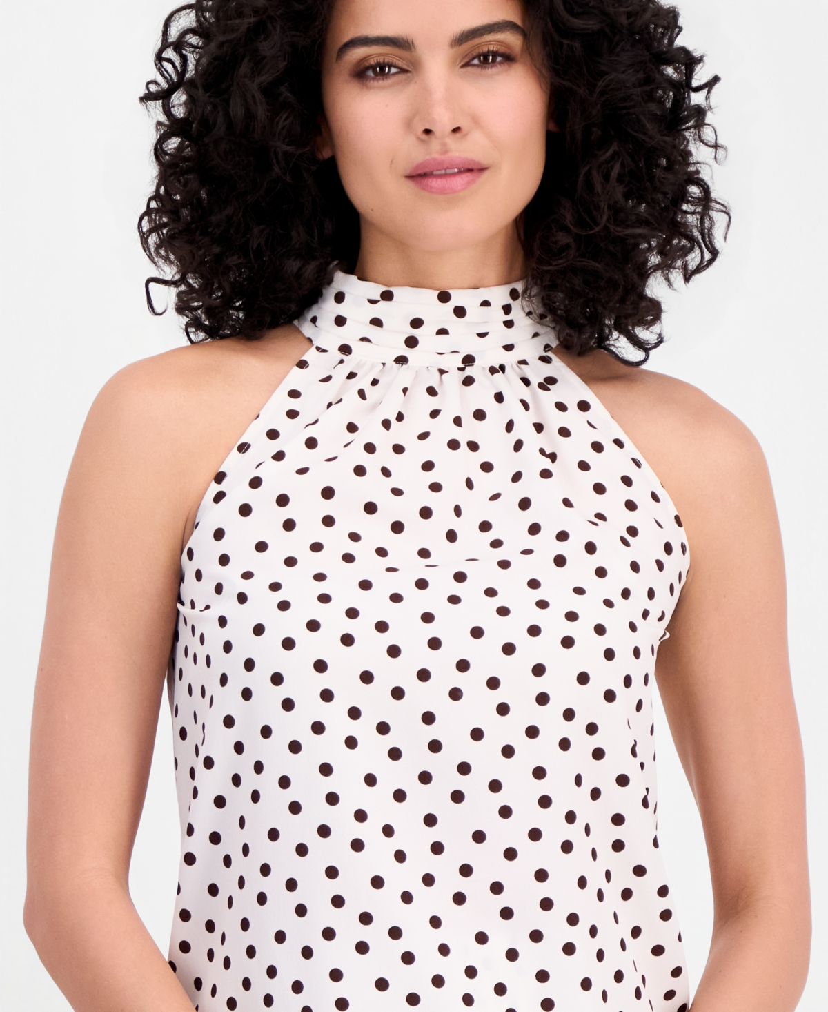 Anne Klein Women's Polka-Dot Halter Top