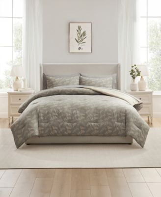 Luxury Soft Botanical Design 7-Pc. Comforter Set, King