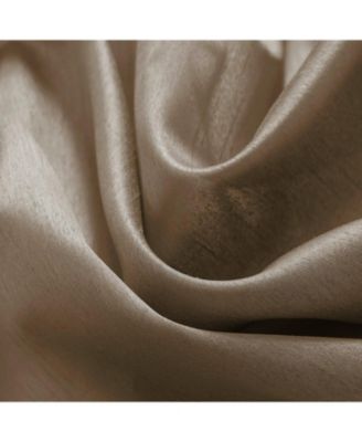 100% Polyester 82 GSM Faux Silk Nikki Rod Pocket Curtain Panel 54" x 84"