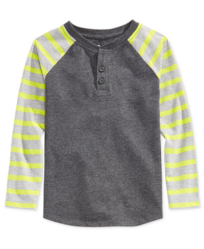 Epic Threads Little Boys' Stripe Henley, Only at Macy's