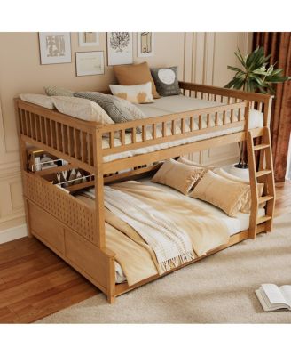   Bunk Bed with Shelving, Lights & Pegboard