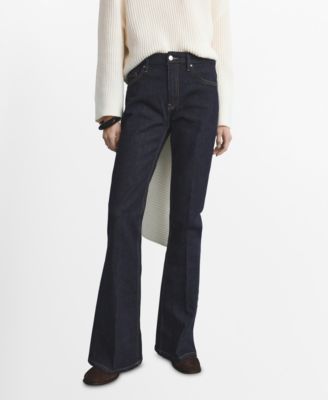 Women's Violet Flared High-Rise Jeans