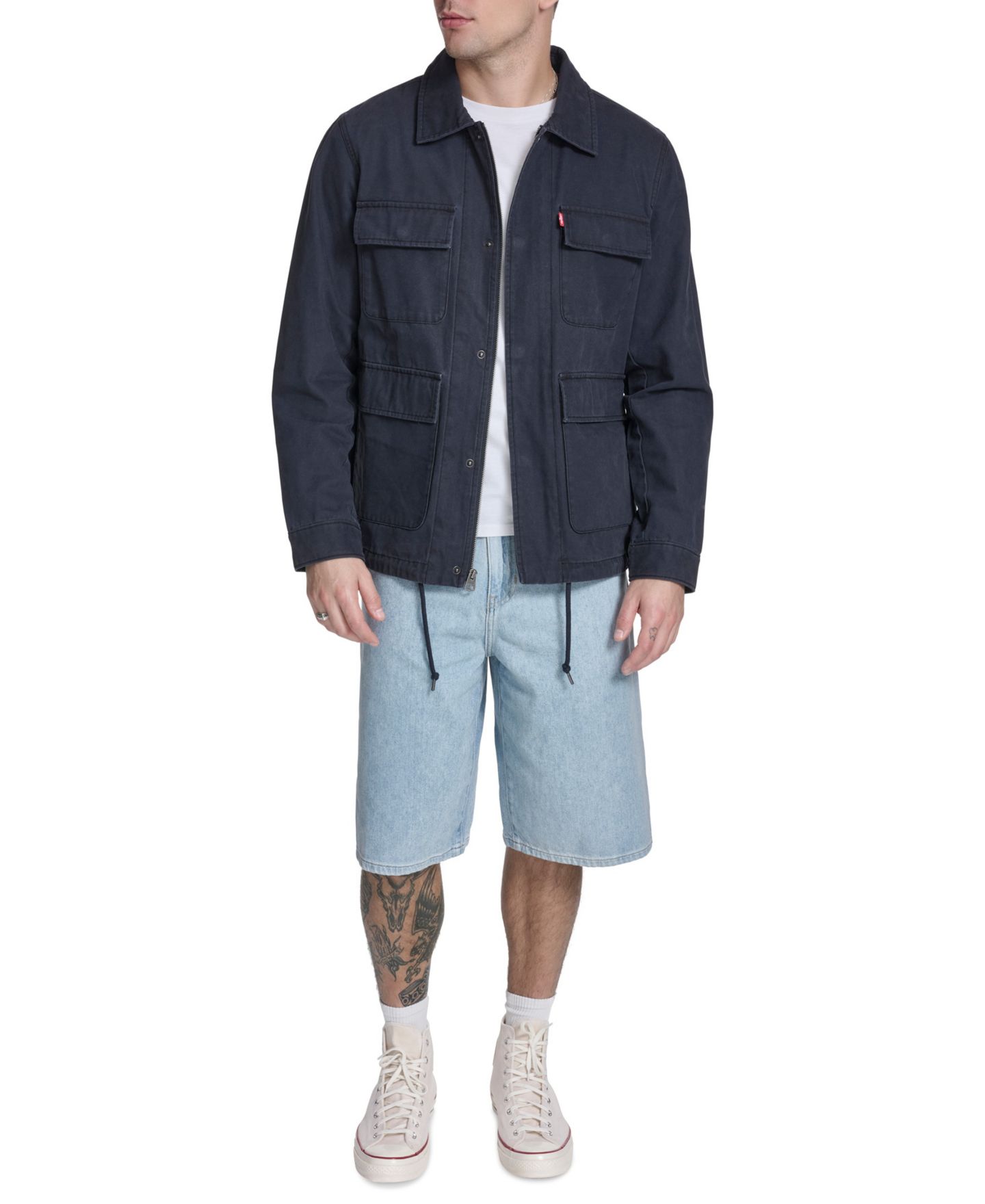 Мужская куртка Levi's Cotton Canvas Field, цвет: Тёмно-синий — фото 6