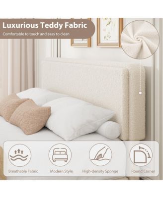 Teddy Fleece 2 Drawer Adjustable Headboard Bed Frame