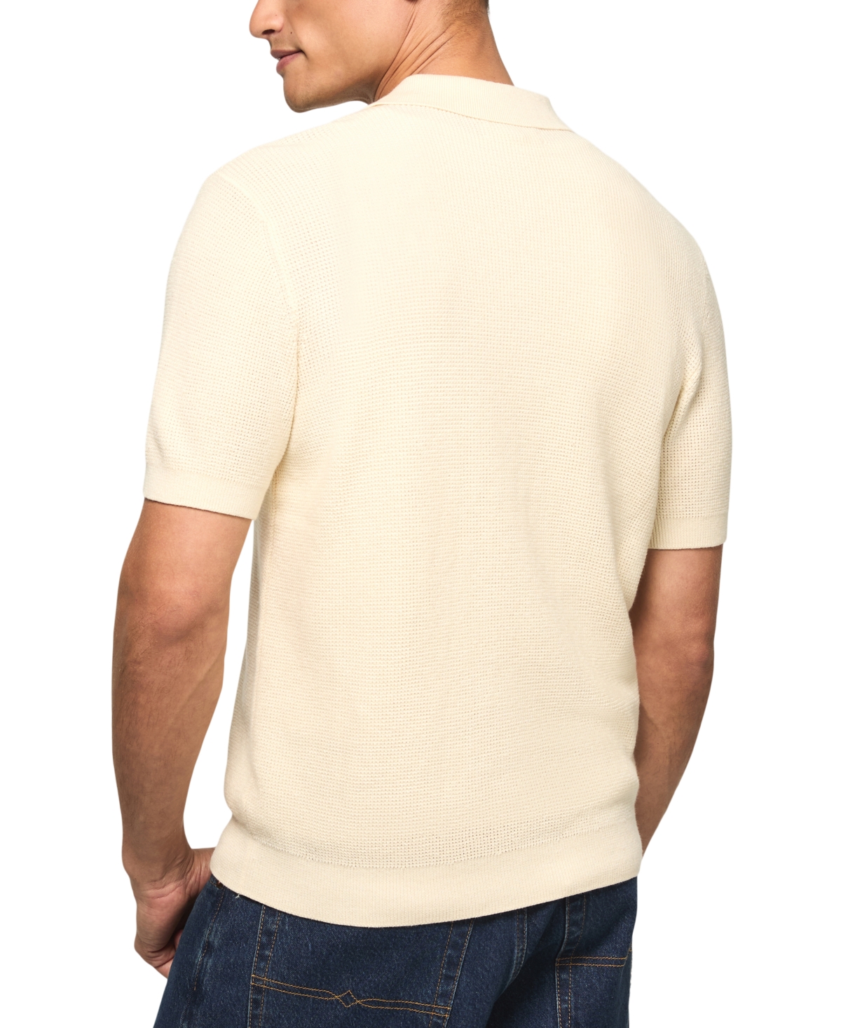 Lucky Brand's Men's Quarter-Zip Polo Sweater