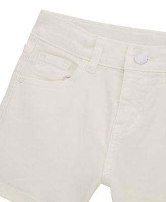 Girls' 7-16 Garment Dye Stretch Bull Denim Shorts