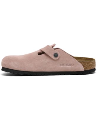 Women's Boston Suede Leather Casual Clogs from Finish Line
