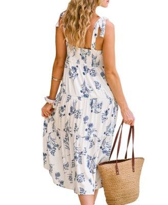 Women's V-Neck Pull-On Unlined Dress