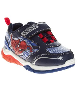 Big Boys Marvel Light Up Sneakers Flashing Lights Superhero Design Ready Easy On/Off Durable