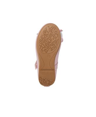 Little Girls Flat with Bow and Hanging B Charm