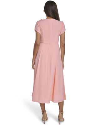 Women's Jewel-Neck Midi Dress