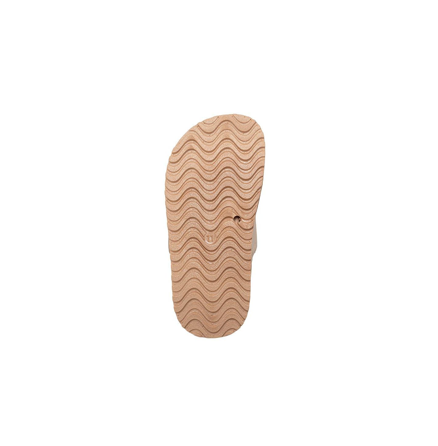 Сандалии Bebe Footbed Slide Sandals - Sparkle Finish with Glitter Flower Detail для девочек, цвет: Рыжевато-коричневый — фото 6