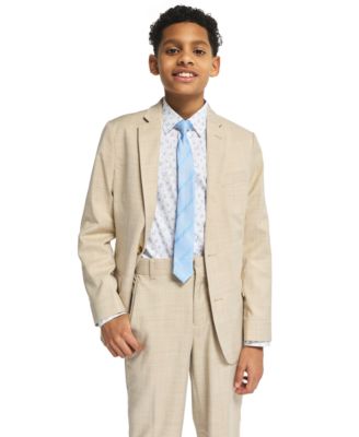 Boys' 8-20 Long-Sleeve Stretch Floral Print Shirt