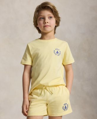 Boys' 2-7 Logo Cotton Jersey Tee
