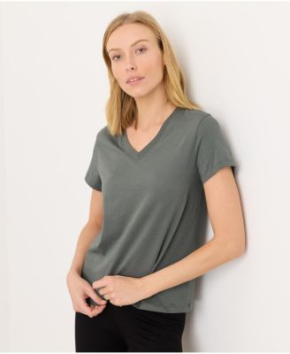 Women's Organic Cotton Essential V-Neck Tee