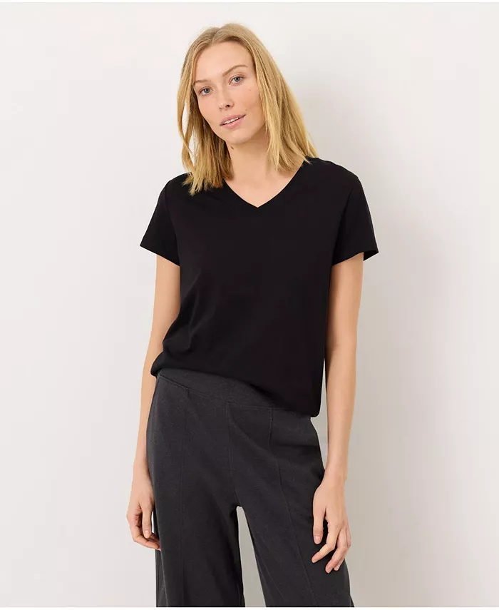 Women's Organic Cotton Softspun Essential V-Neck Tee