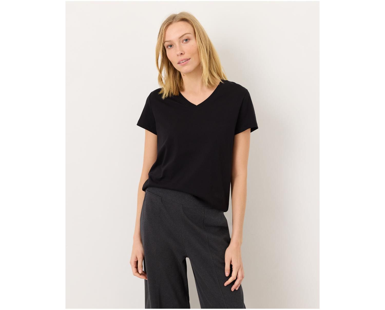Women's Organic Cotton Softspun Essential V-Neck Tee