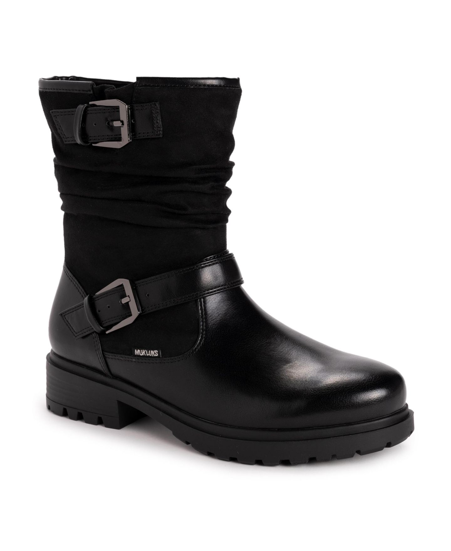 Женские ботинки MUK LUKS Scarlett Sabrina Boots Wide, цвет: Чёрный — фото 1