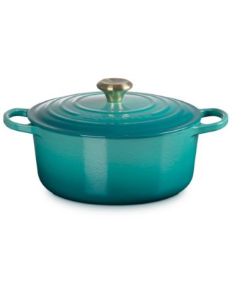 Signature Enameled Cast Iron 7.25-Quart Round Dutch Oven