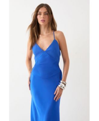 Women's Premium Bust Panel Maxi Bridesmaid Dress