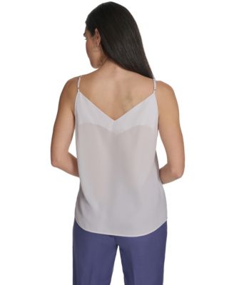 Women's Strappy Floral Camisole Top