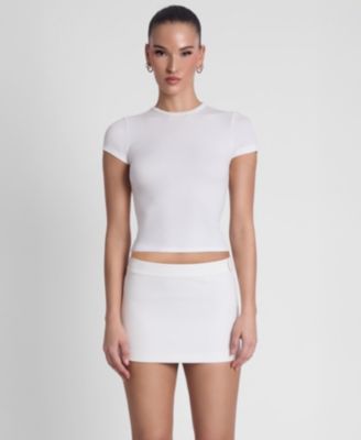 Women's Classic Column Micro Mini Skirt