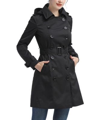 Women's kimi + kai Classic Hooded Trench Coat
