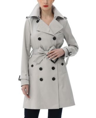 Women's kimi + kai Classic Hooded Trench Coat